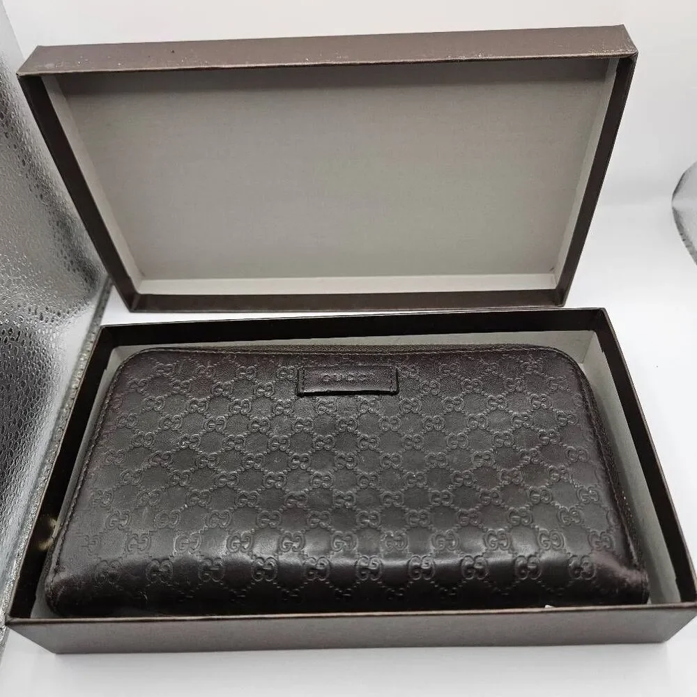 Gucci Micro Guccissima Brown Leather Wallet - Picture 8 of 8
